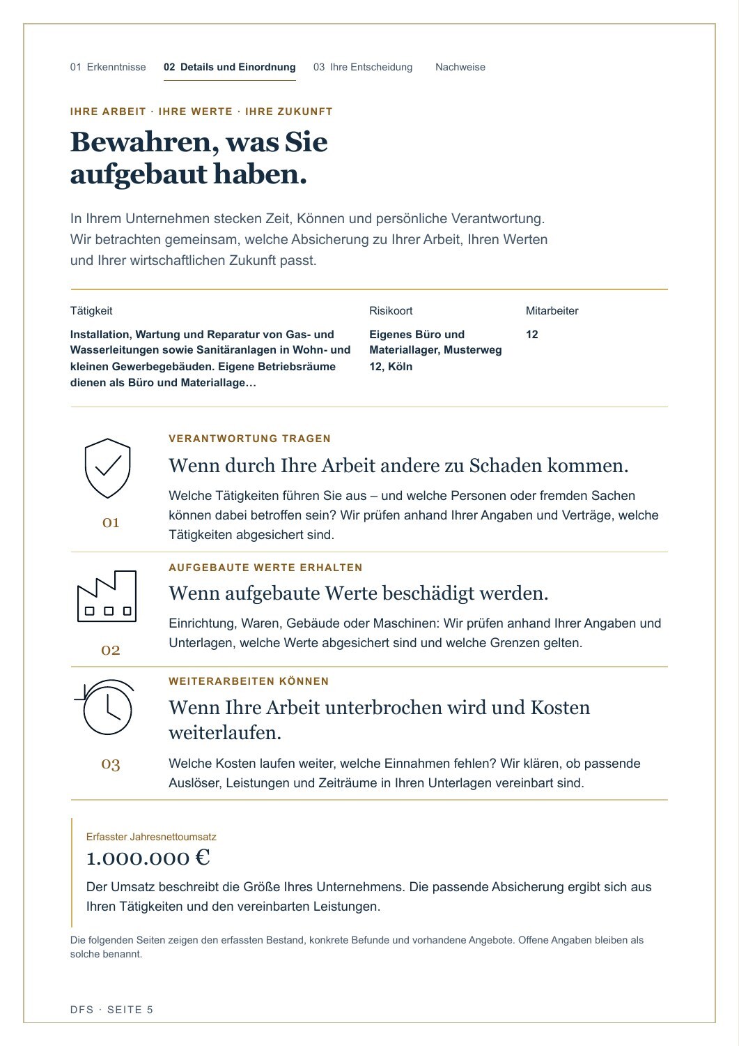 Seite 5 des Beispielgutachtens