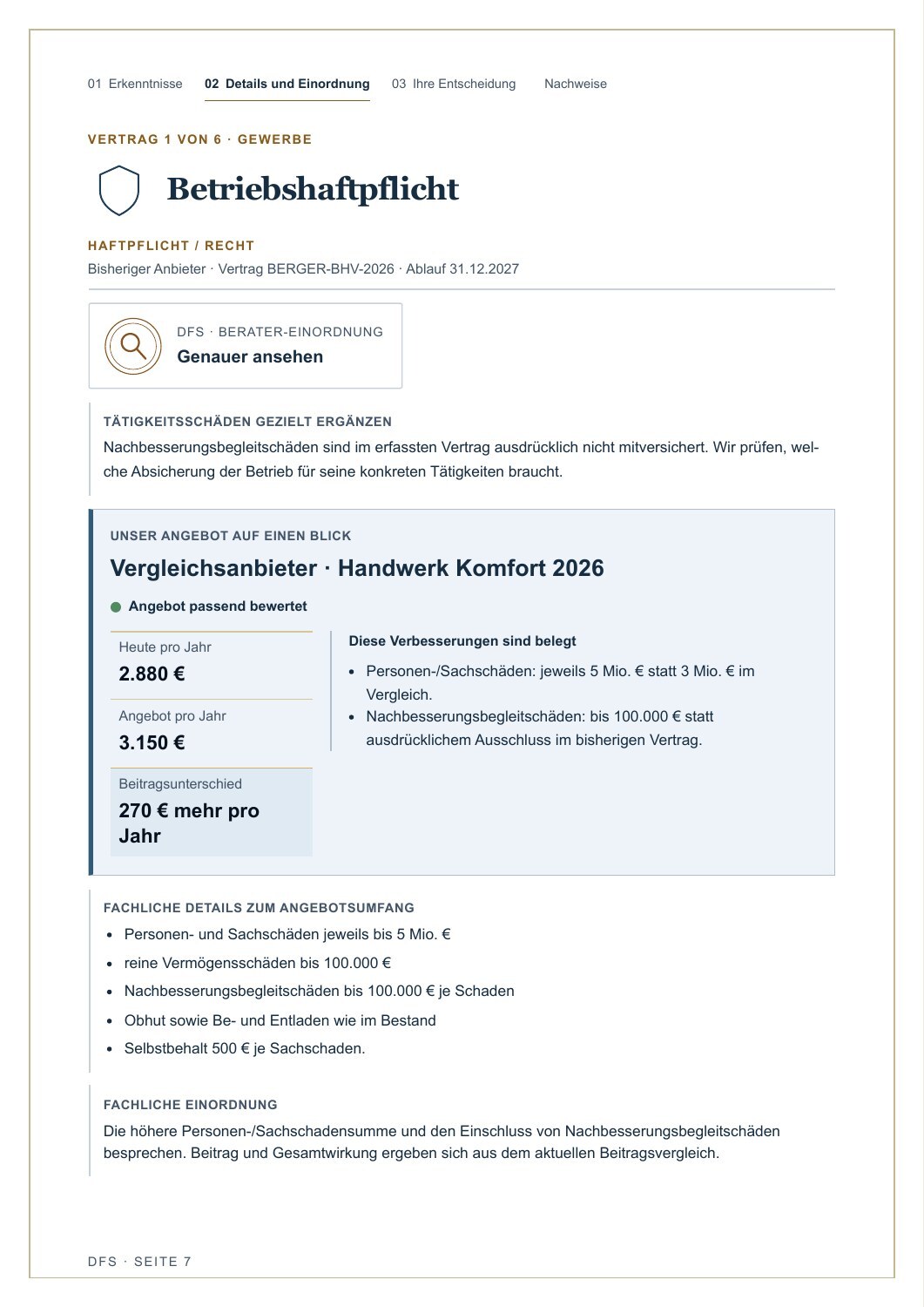 Seite 7 des Beispielgutachtens