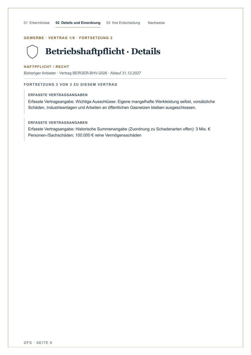 Seite 9 des Beispielgutachtens