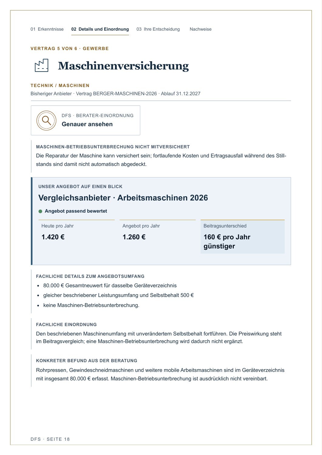 Seite 18 des Beispielgutachtens