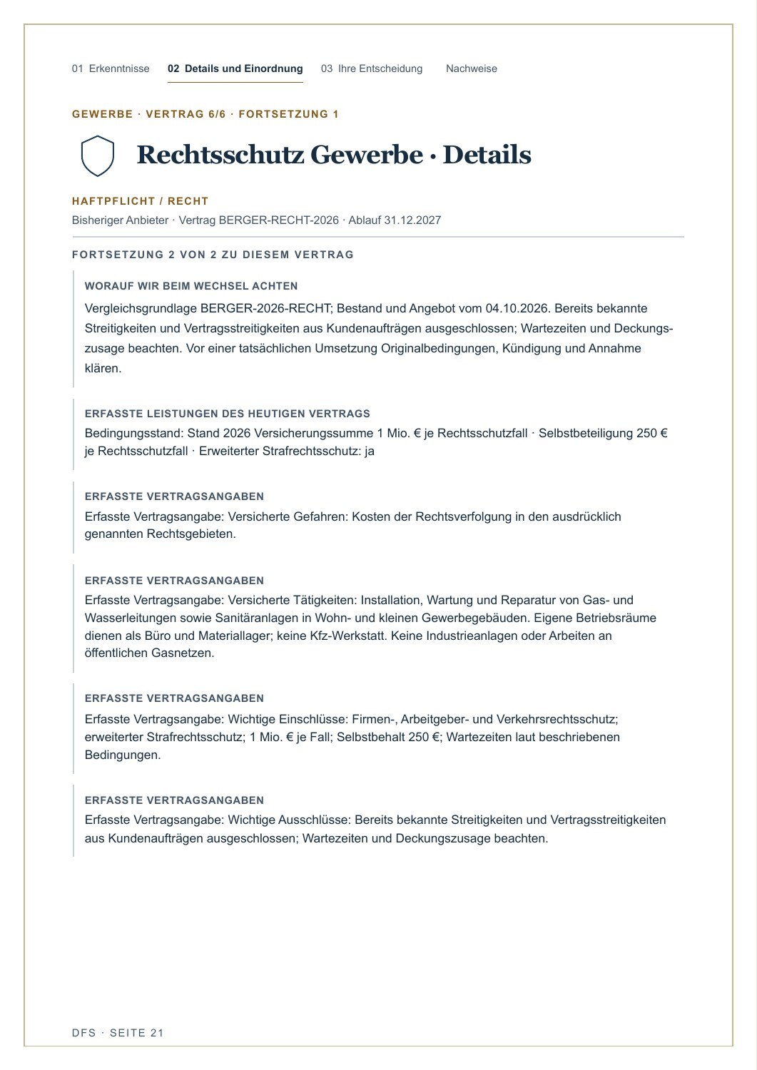 Seite 21 des Beispielgutachtens