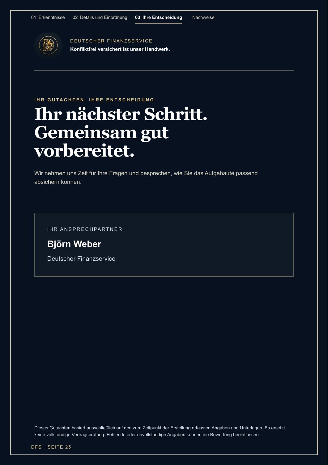 Seite 25 des Beispielgutachtens
